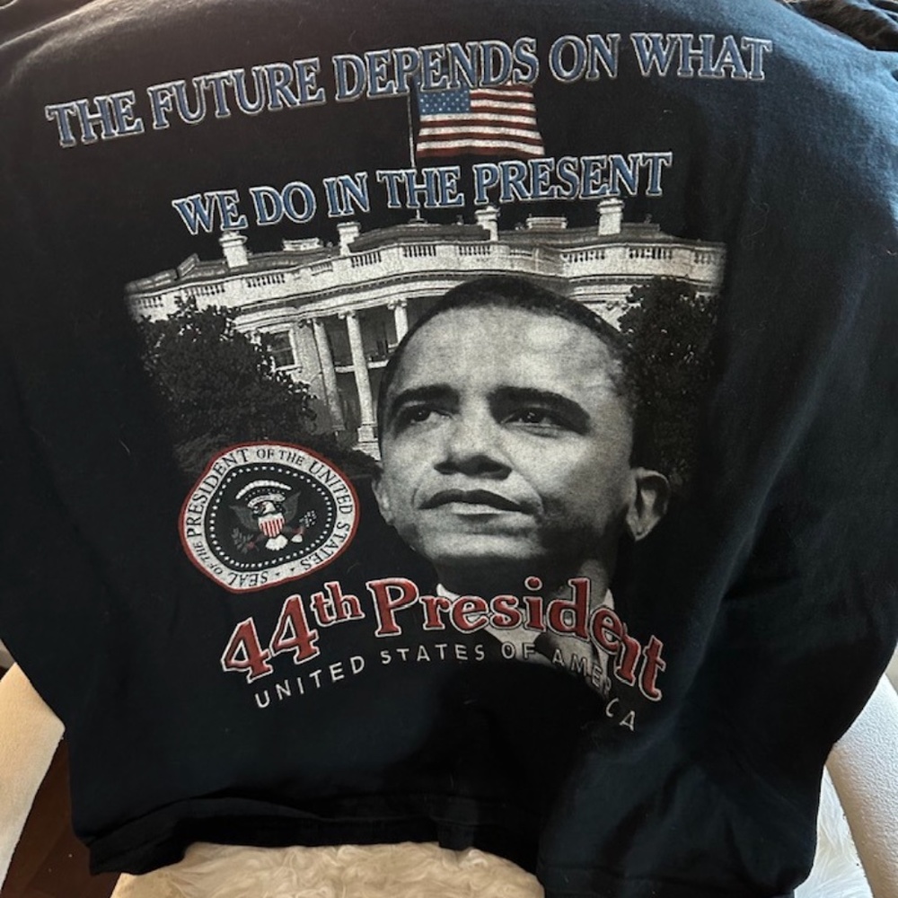 Obama T Shirt Mens x Large